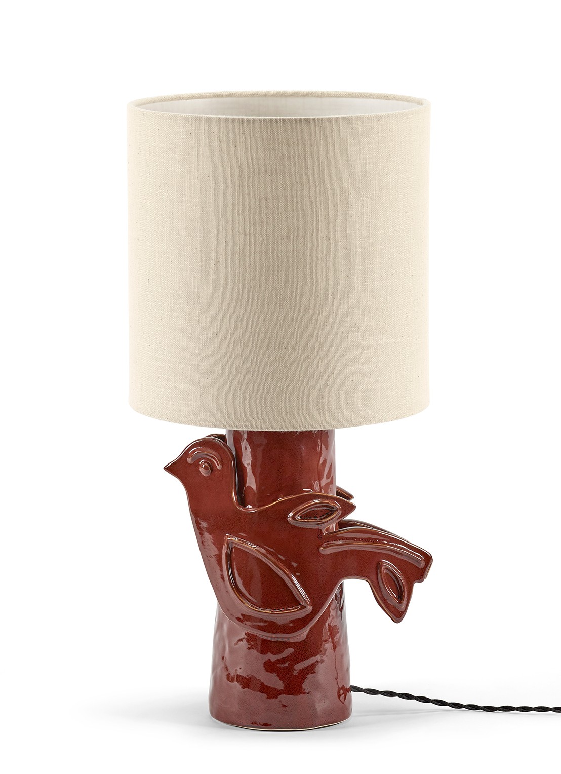 Serax Paloma tafellamp Ø 25 cm - voorkant donkerrood