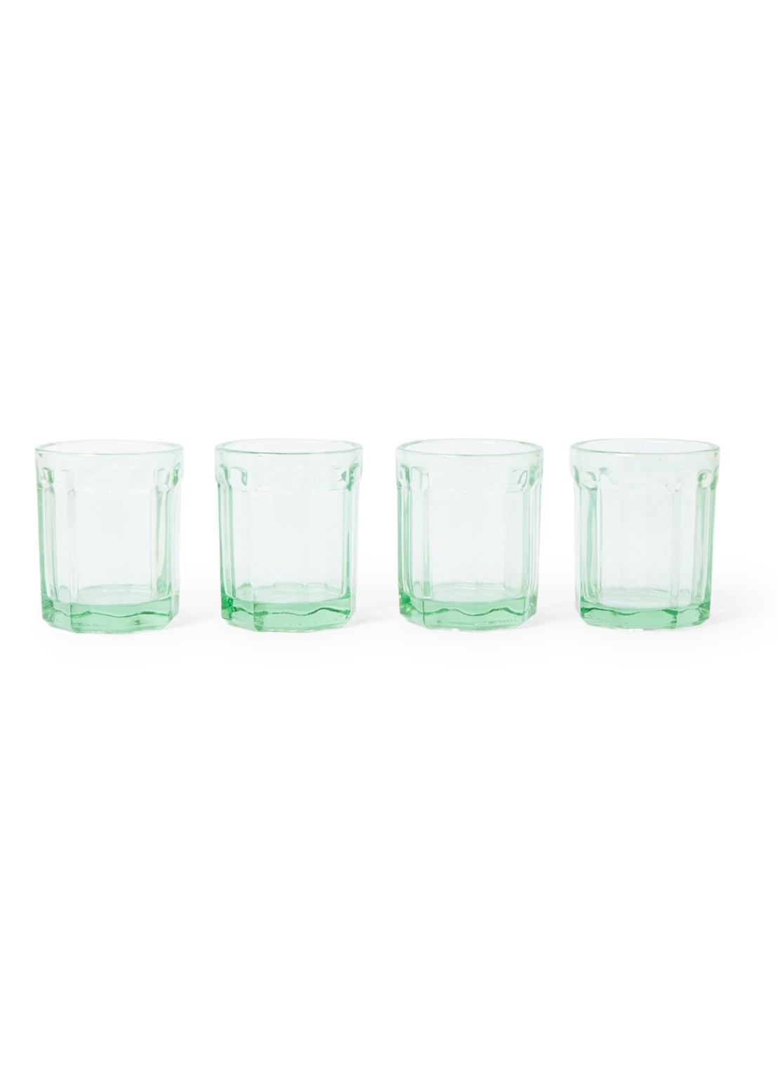 Serax Paola Navone drinkglas 22 cl set van 4 - voorkant 2 groen
