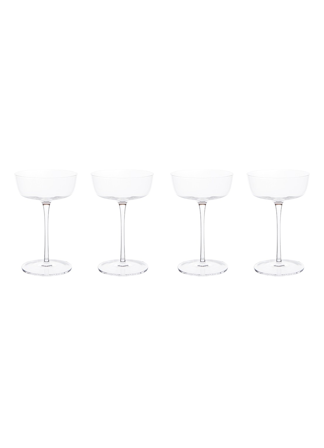 Serax Passe-partout champagnecoupe 15 cl set van 4 - voorkant 2 transparant