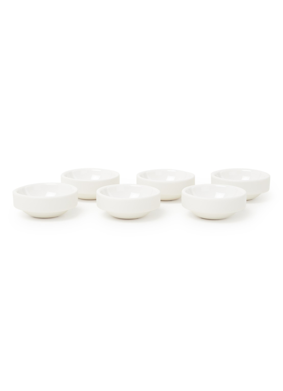 Serax Passe-partout dipschaal 6 cm set van 6  - voorkant 2 wit