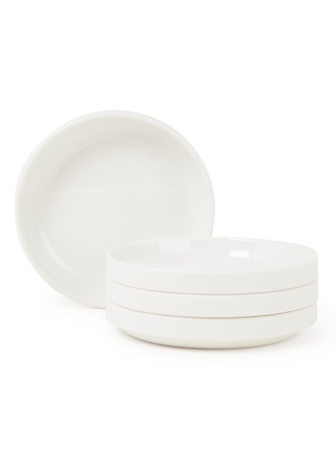 Serax Passe-Partout gebaksbordje 14 cm set van 4 - voorkant 2 wit