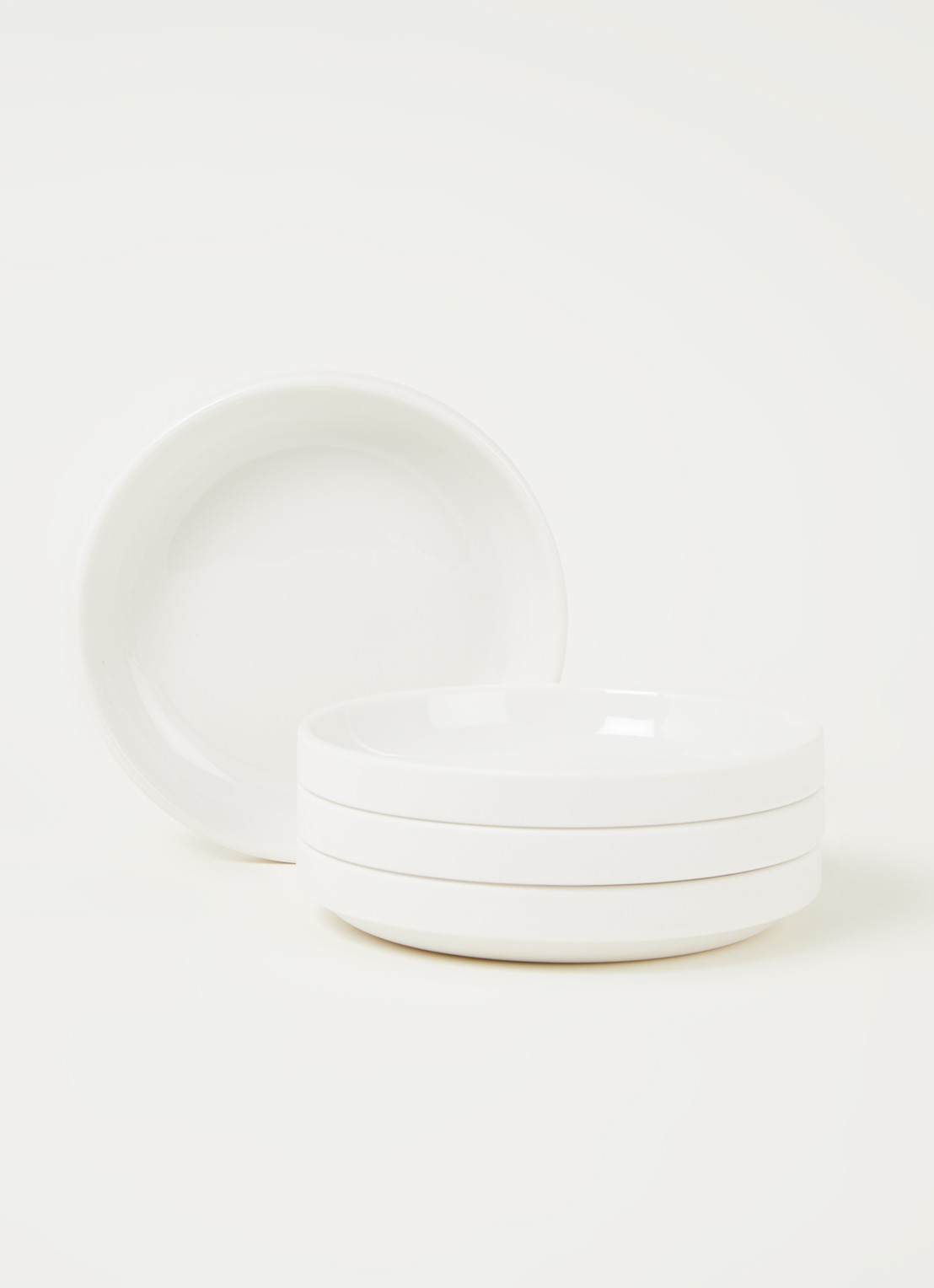 Serax Passe-Partout gebaksbordje 14 cm set van 4 - voorkant 3 wit