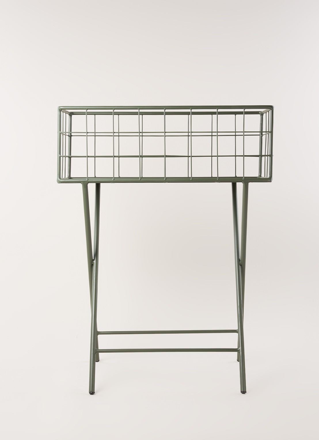 Serax Plantenstandaard voor binnen - 78 cm - voorkant 2 legergroen