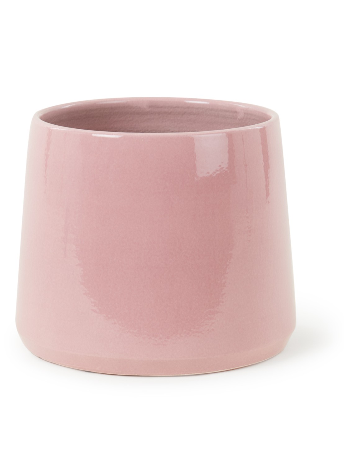 Serax Pot Cone bloempot van keramiek voor binnen Ø28 cm - voorkant roze
