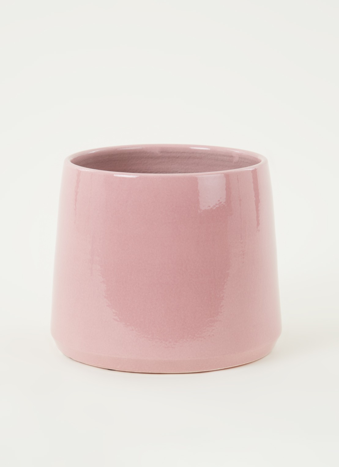 Serax Pot Cone bloempot van keramiek voor binnen Ø28 cm - voorkant 2 roze