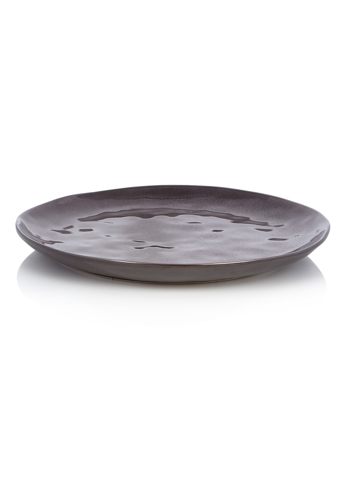 Serax Pure bord 34 cm - detail 2 donkerbruin