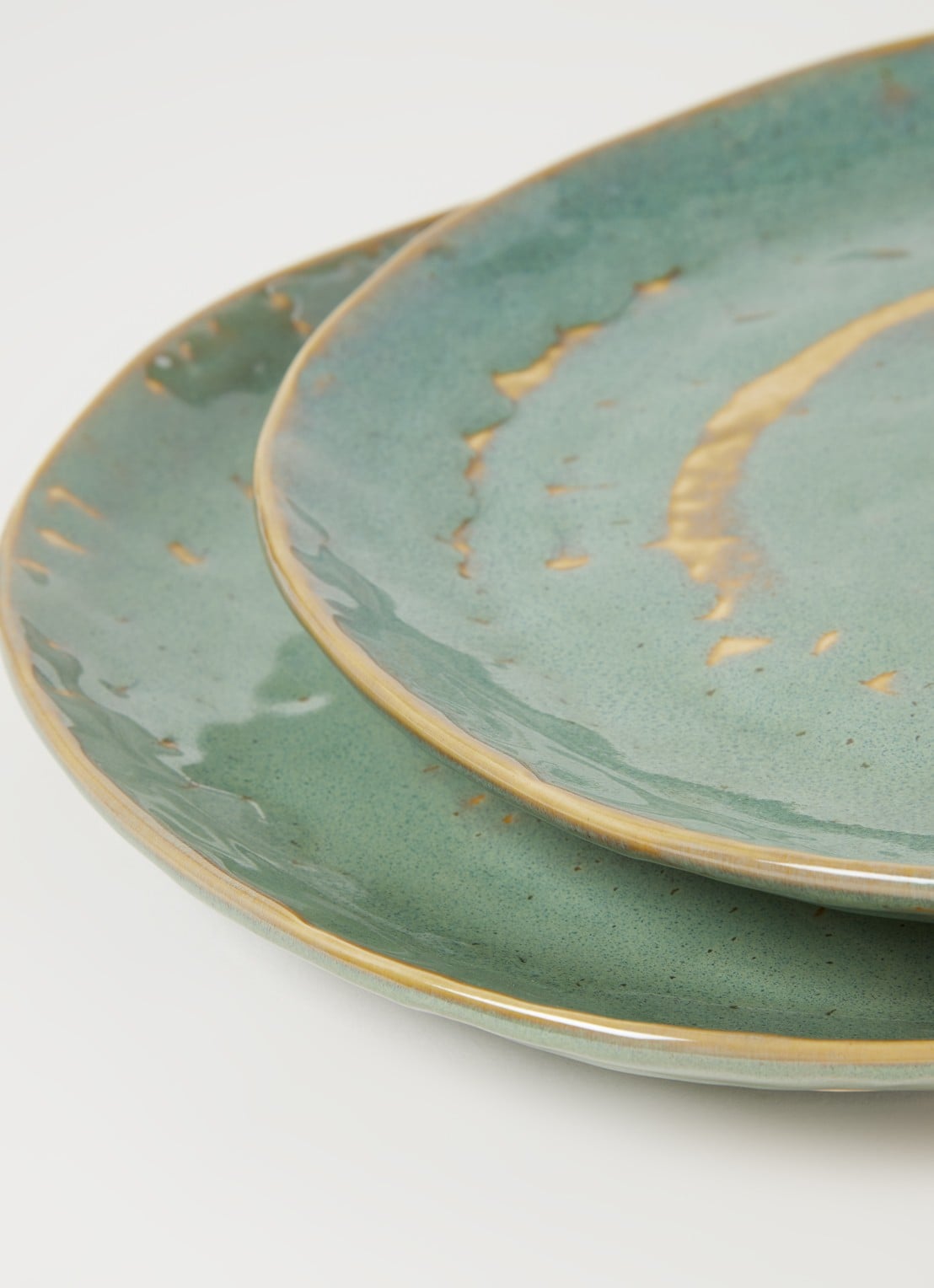 Serax Pure dinerbord 28 cm set van 2 - detail 3 zeegroen