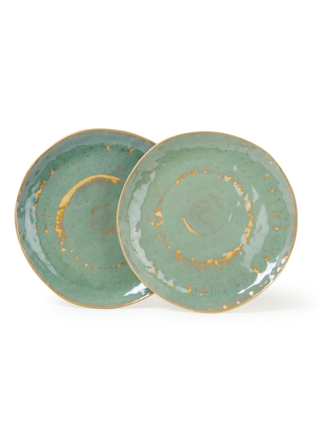 Serax Pure dinerbord 28 cm set van 2 - voorkant zeegroen