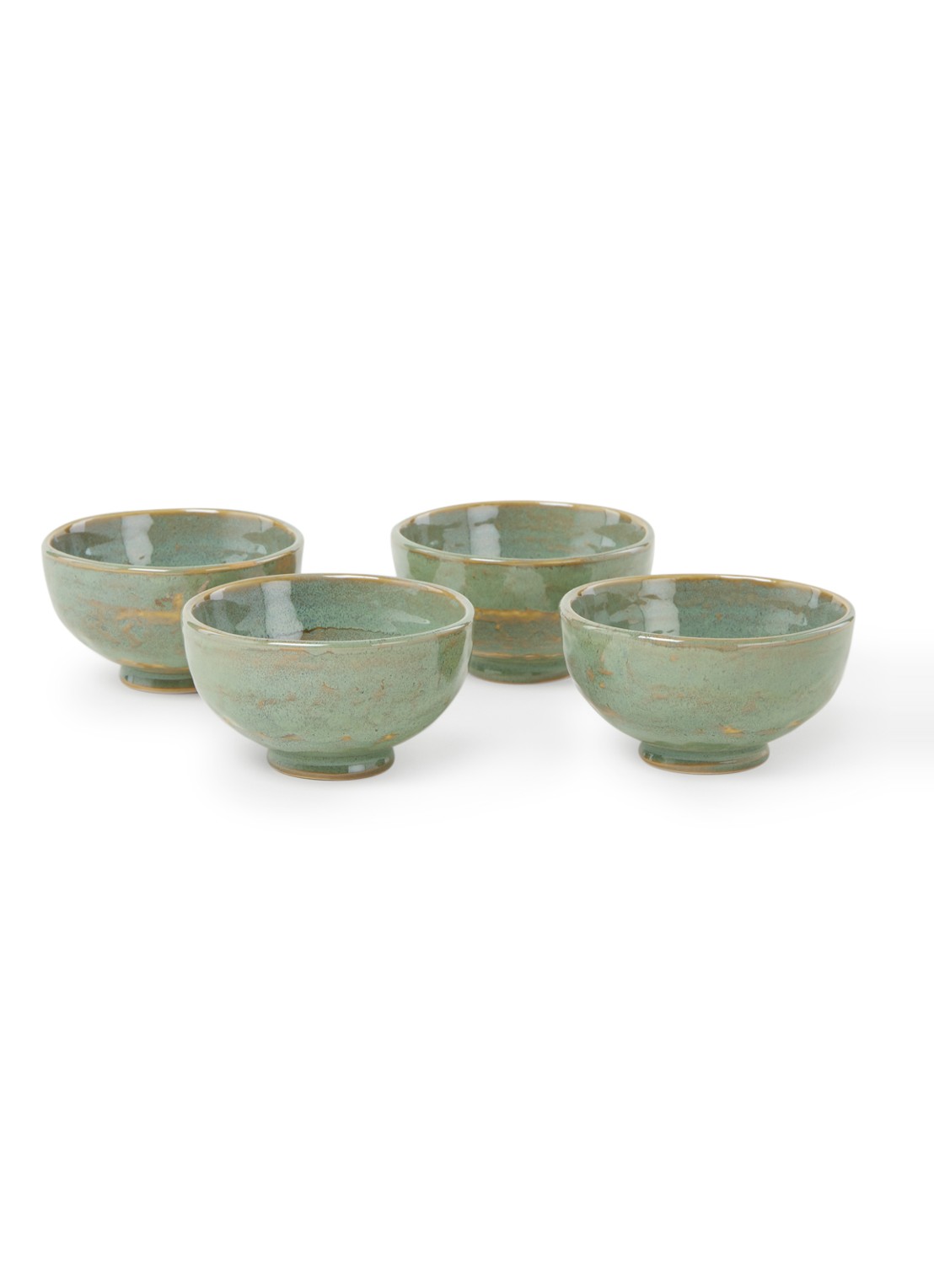 Serax Pure kom 10 cm set van 4 - voorkant zeegroen