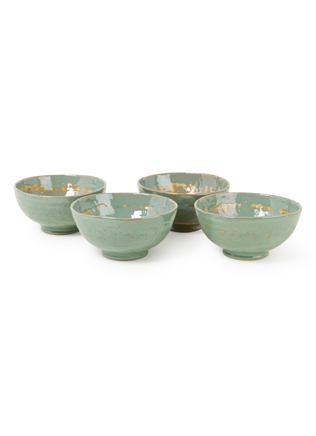 Serax Pure kom 16 cm set van 4 - voorkant 2 zeegroen
