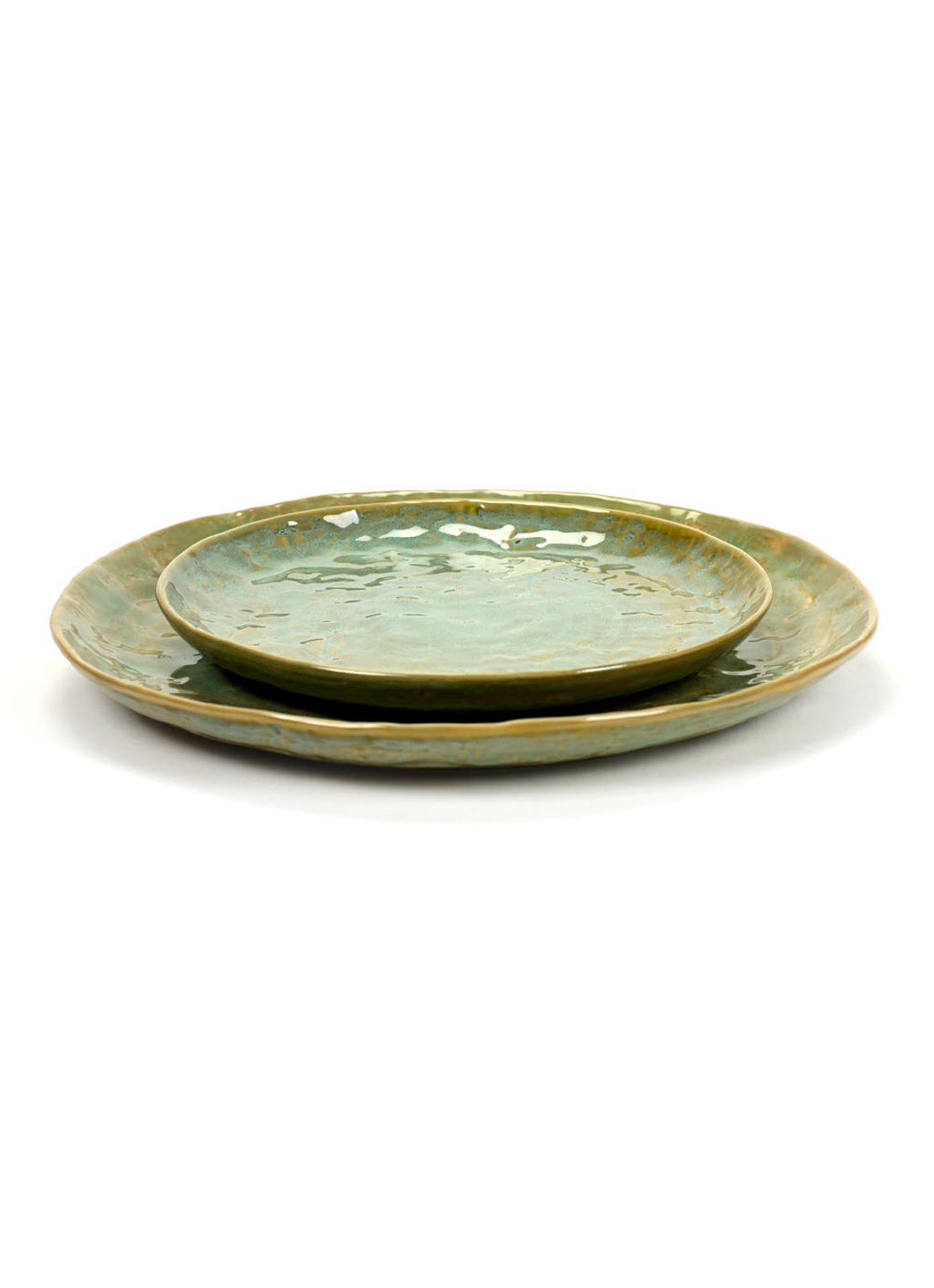Serax Pure ontbijtbord 21 cm - voorkant 2 zeegroen