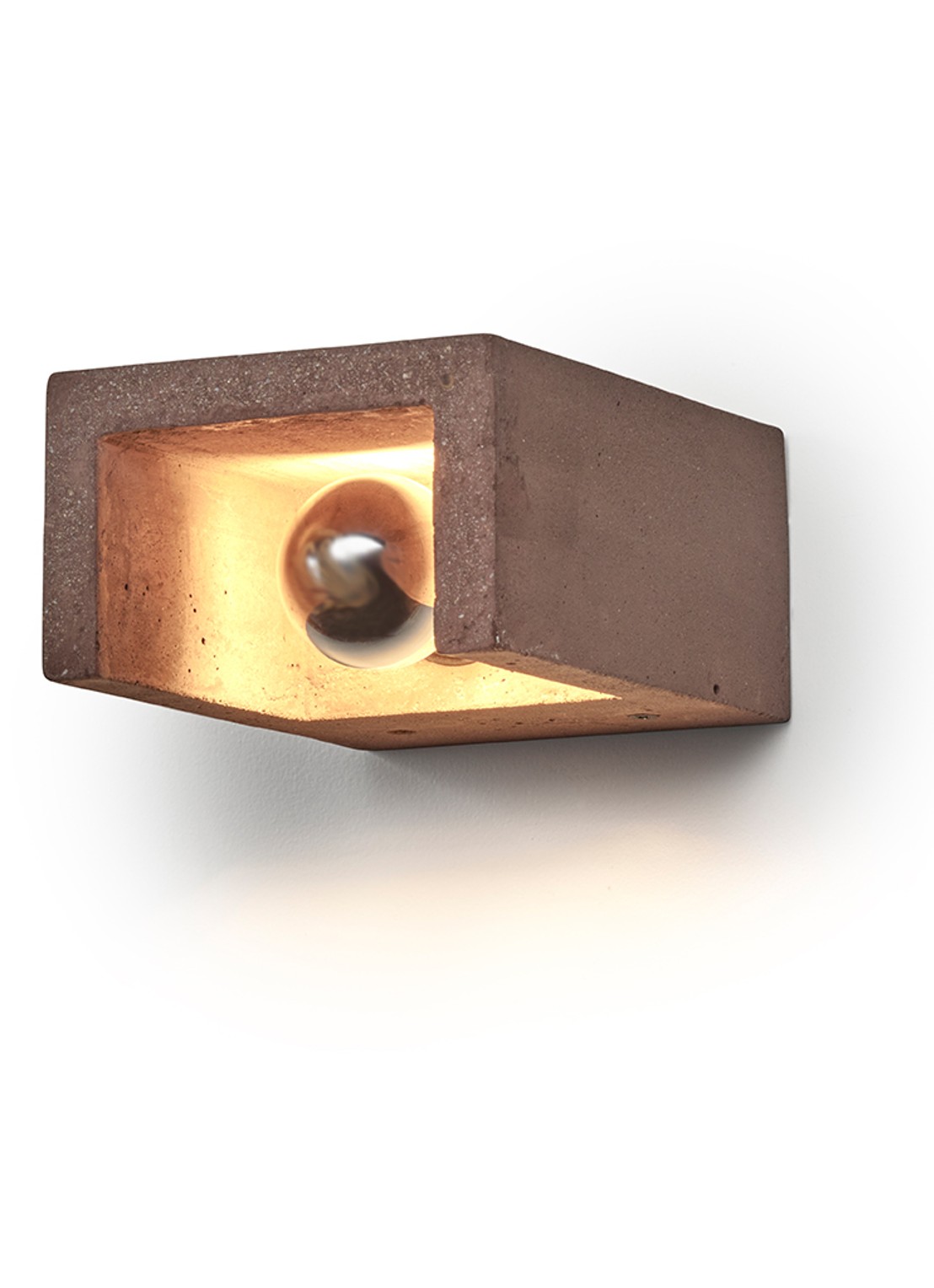 Serax Shape tafellamp 7,5 x 16 x 12 cm - voorkant donkerrood