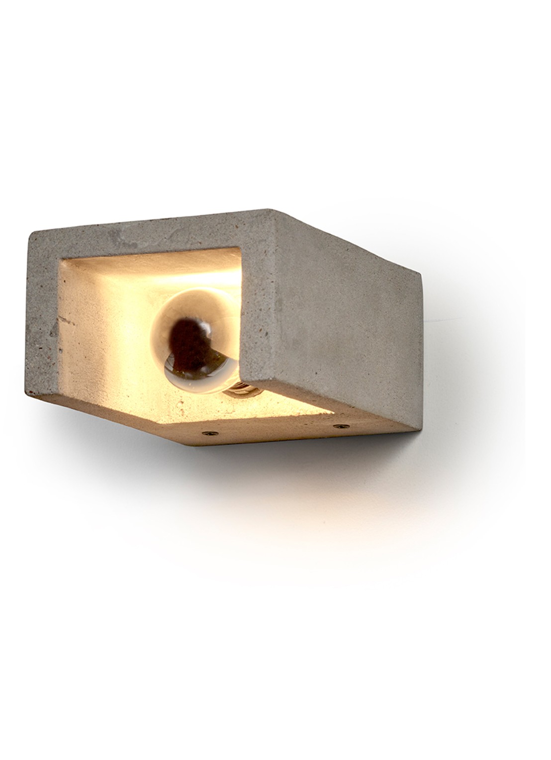 Serax Shape tafellamp 7,5 x 16 x 12 cm - voorkant lichtgrijs