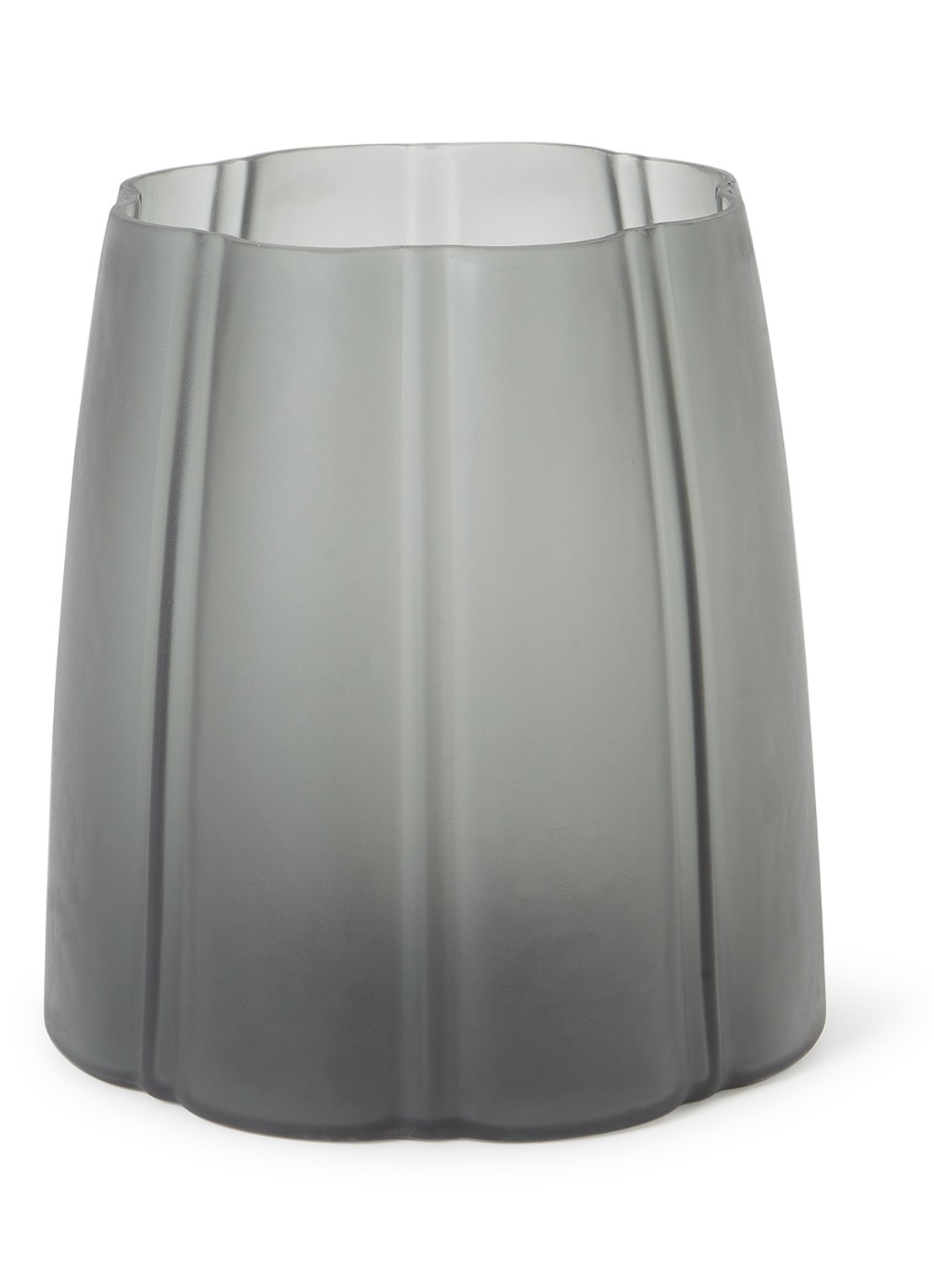 Serax Shape vaas 30 cm - voorkant donkergrijs
