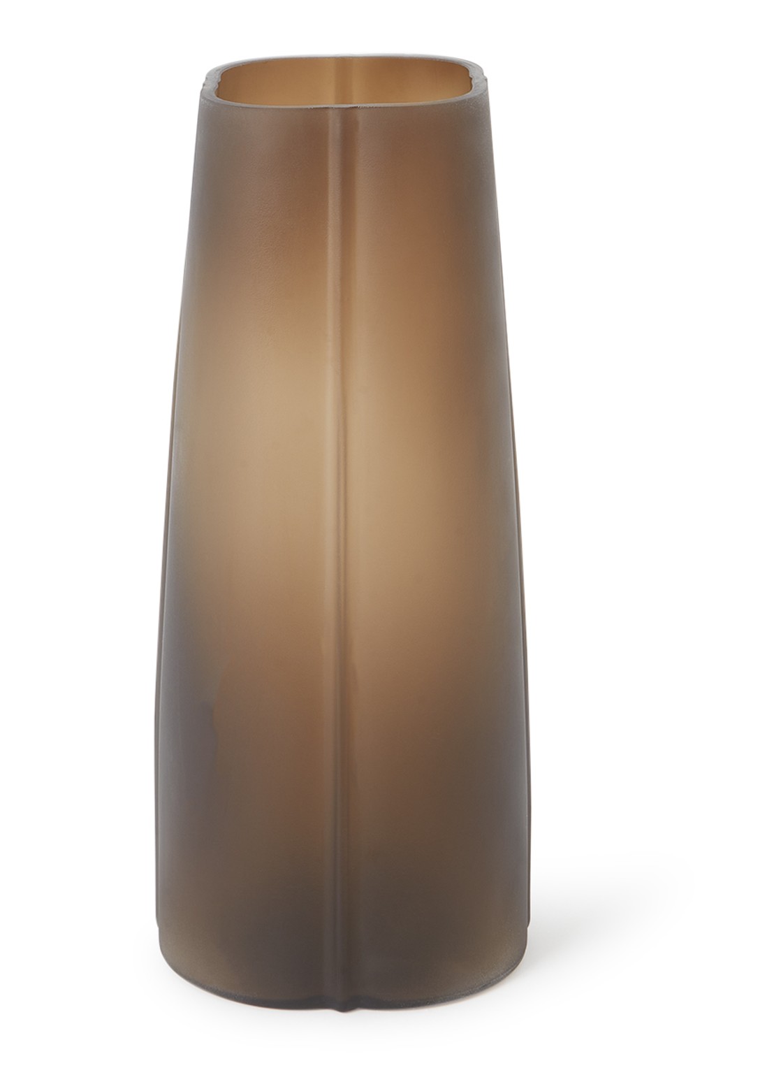 Serax Shapes vaas 40 cm - voorkant donkerbruin