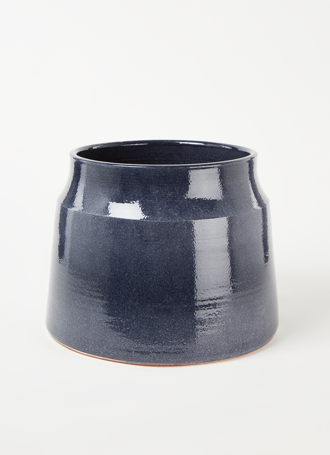 Serax Sierpot L van aardewerk voor binnen Ø36 cm - voorkant 3 donkerblauw
