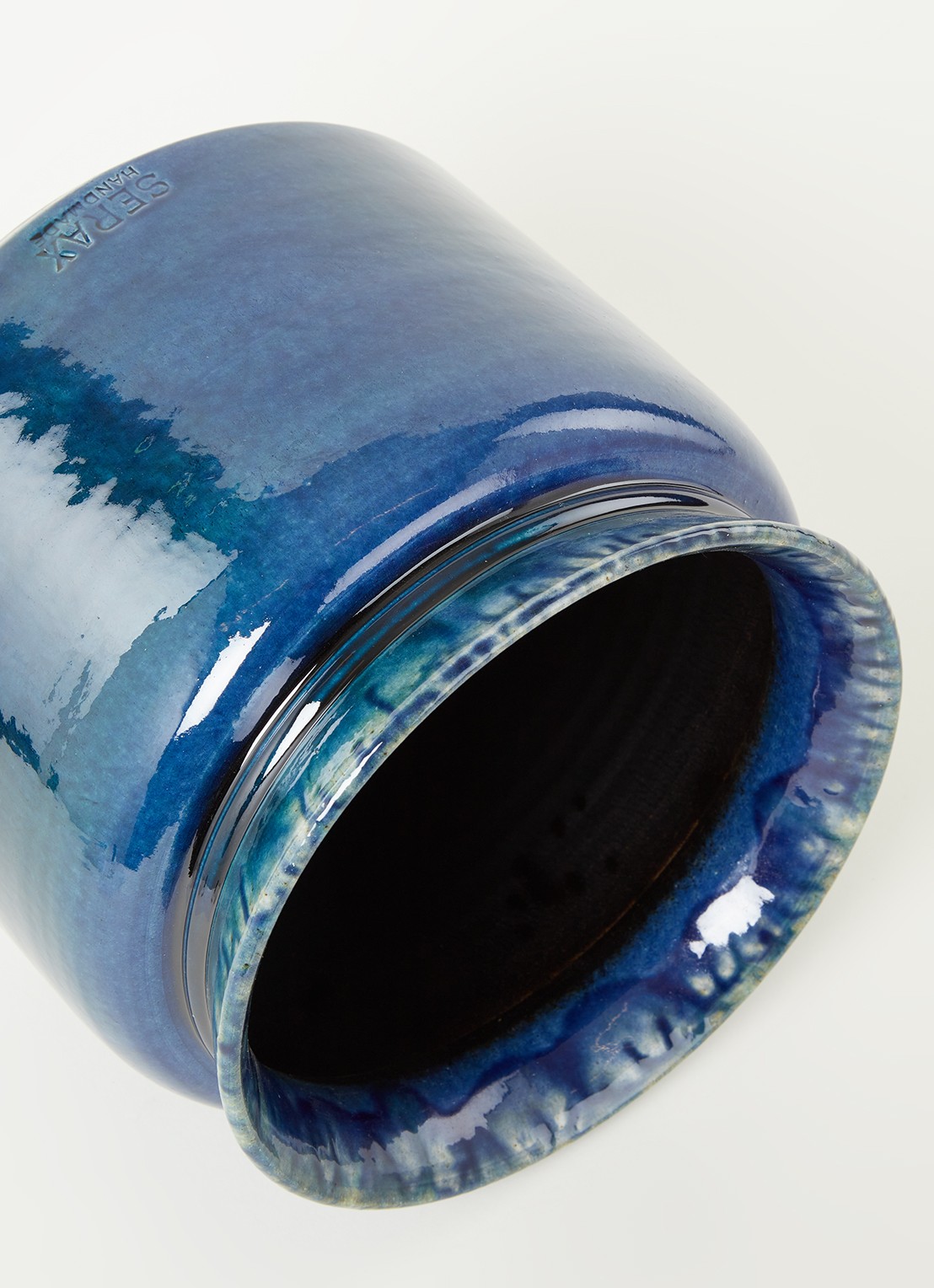 Serax Sierpot M van keramiek voor binnen Ø23 cm - detail blauw