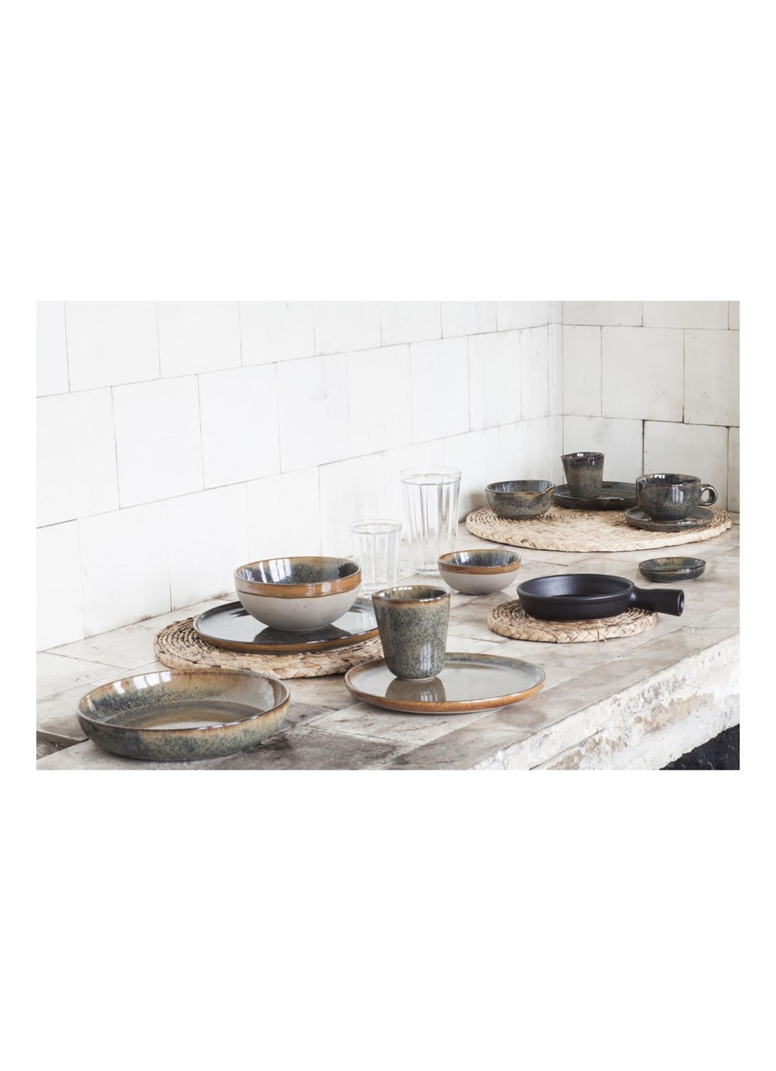 Serax Surface dinerbord 27 cm - voorkant 3 donkerblauw