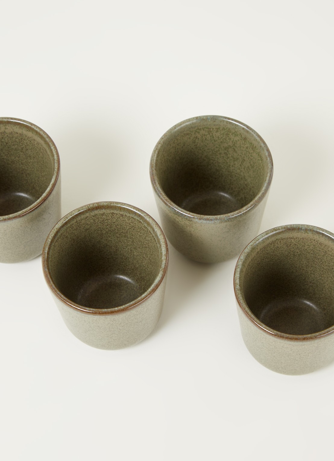Serax Surface espressokopje 8 cl set van 4 - detail groen