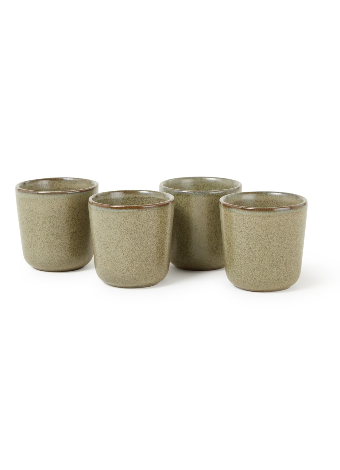 Serax Surface espressokopje 8 cl set van 4 - voorkant 2 groen