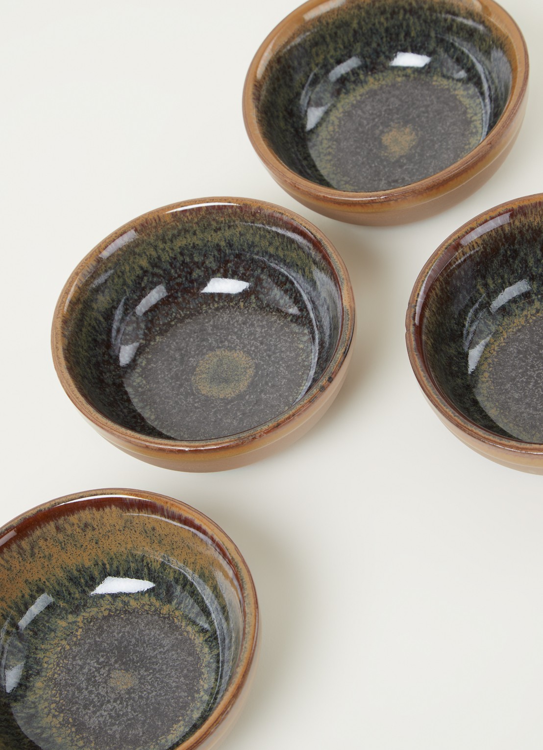 Serax Surface kom 11 cm set van 4 - detail bruin