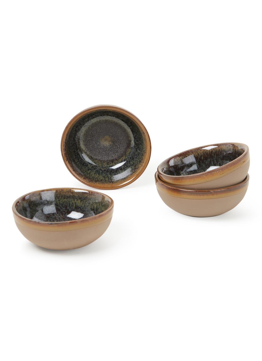 Serax Surface kom 11 cm set van 4 - voorkant 2 bruin