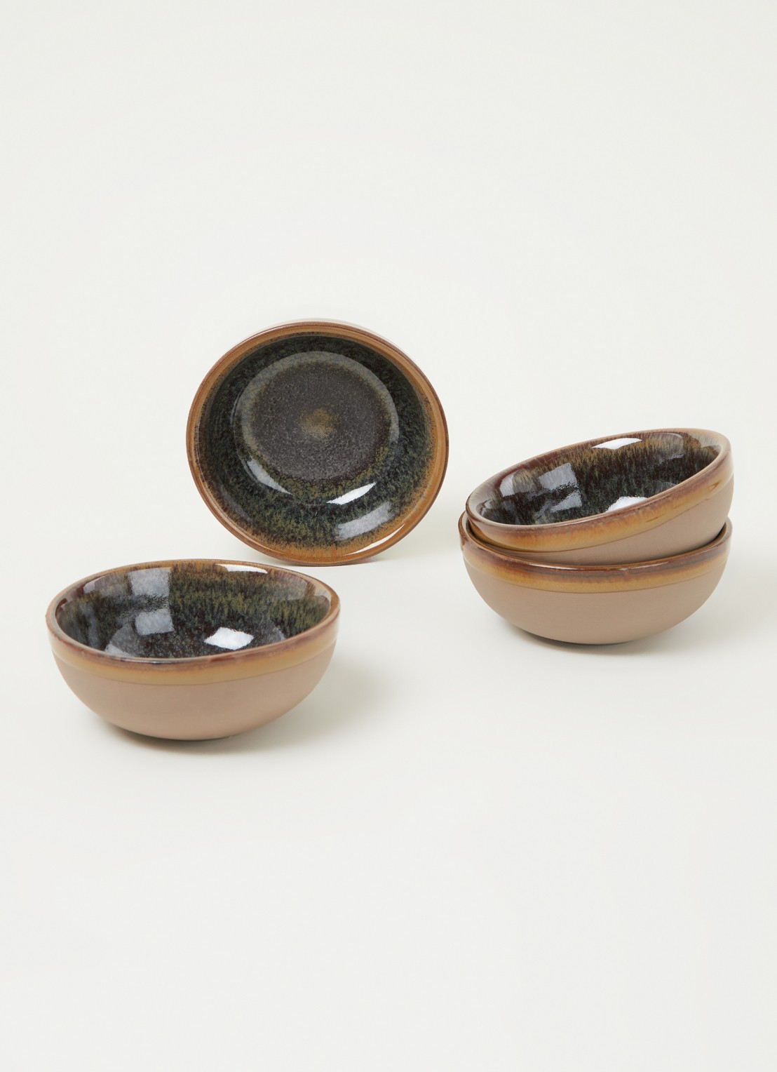 Serax Surface kom 11 cm set van 4 - voorkant 3 bruin