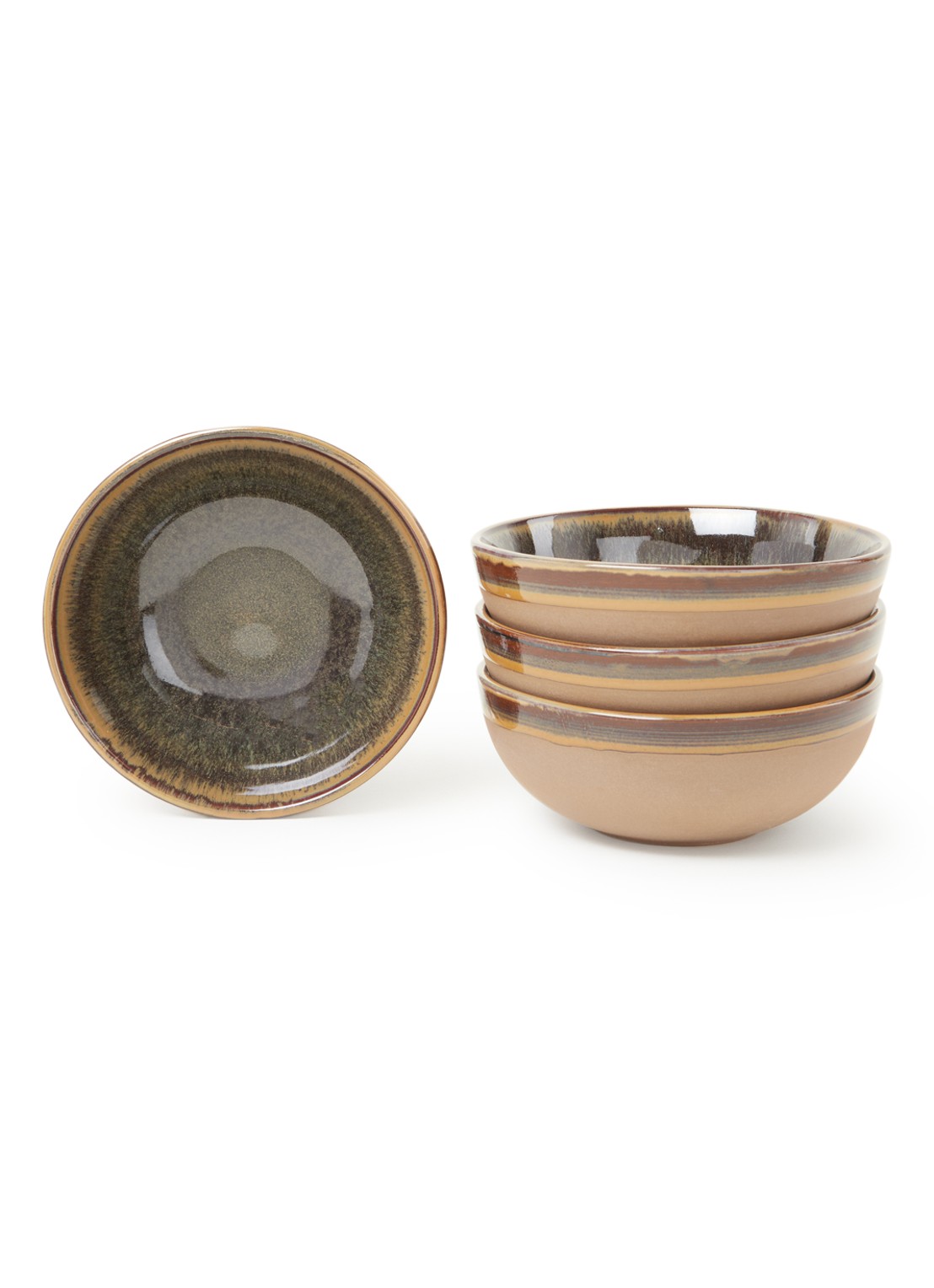 Serax Surface kom 13 cm set van 4 - voorkant 2 bruin