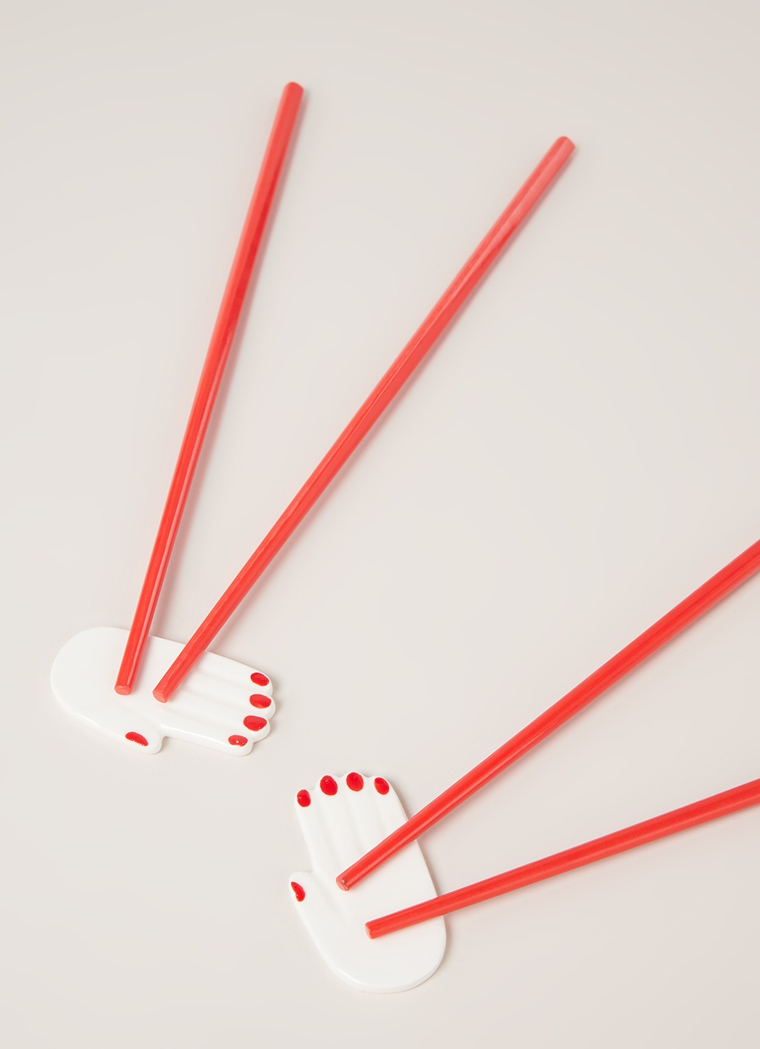 Serax Table Nomade eetstokjes met houder set van 2  - detail 3 steenrood