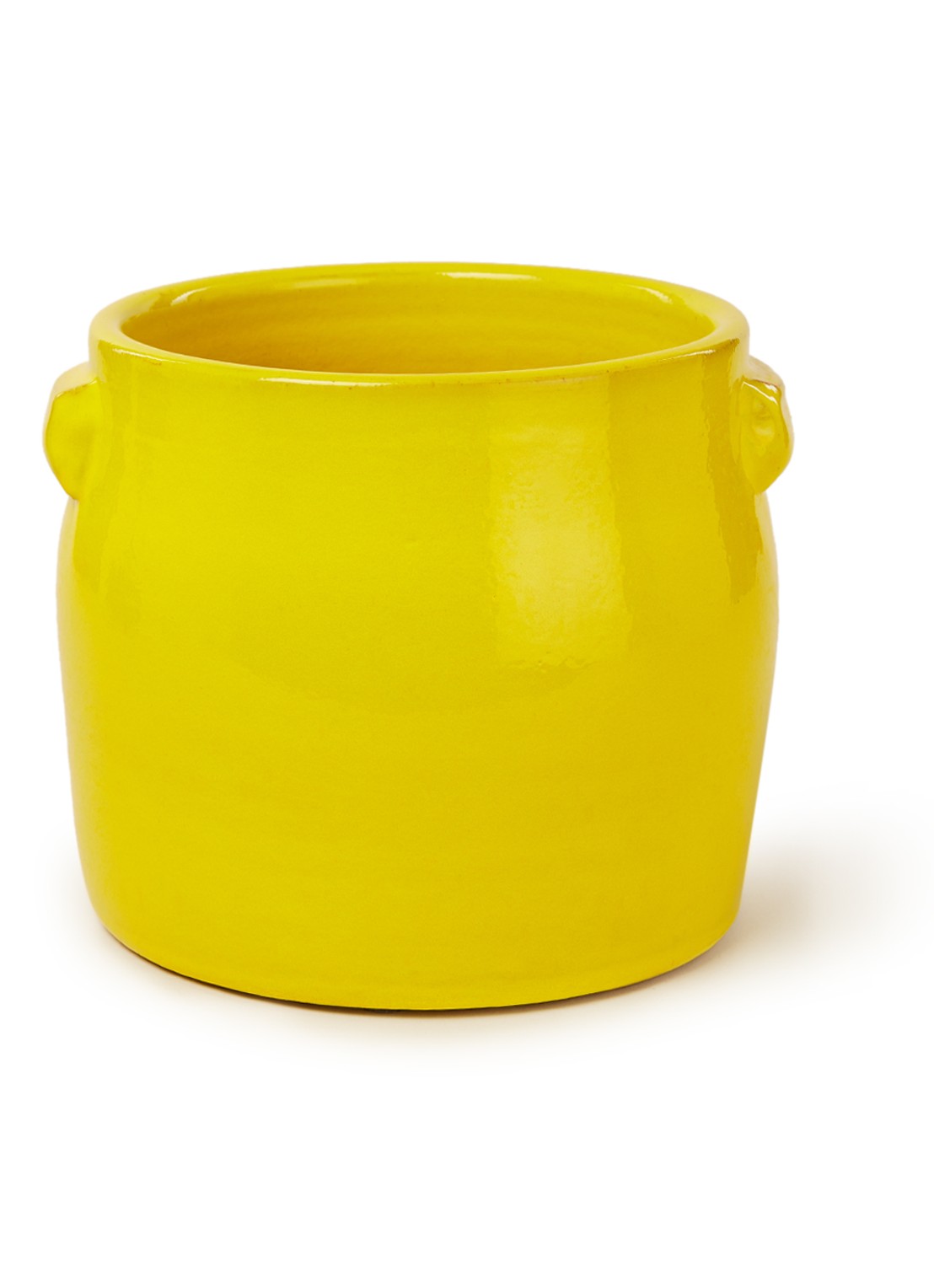 Serax Tabor S bloempot voor binnen Ø22 cm - voorkant 2 geel