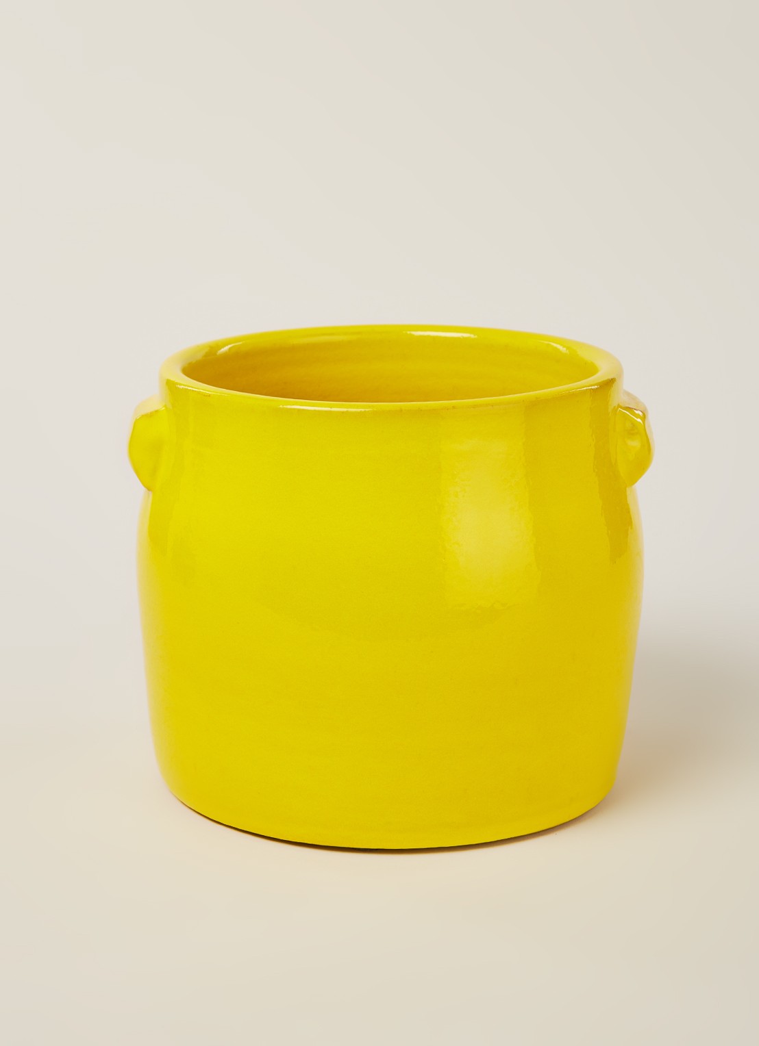 Serax Tabor S bloempot voor binnen Ø22 cm - voorkant 3 geel