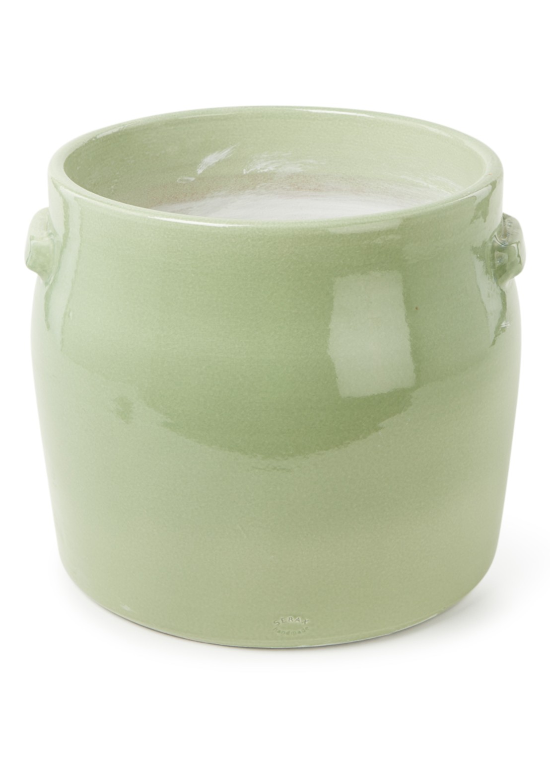 Serax Tabor sierpot 30 cm  - voorkant 2 lindegroen