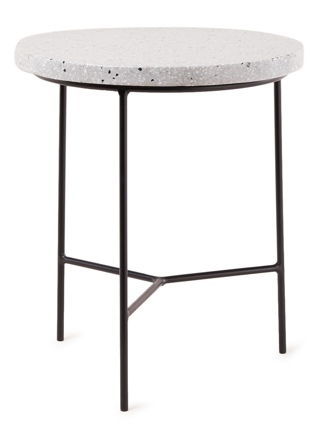 Serax Terazzo Bijzettafel 35 cm - voorkant lichtgrijs