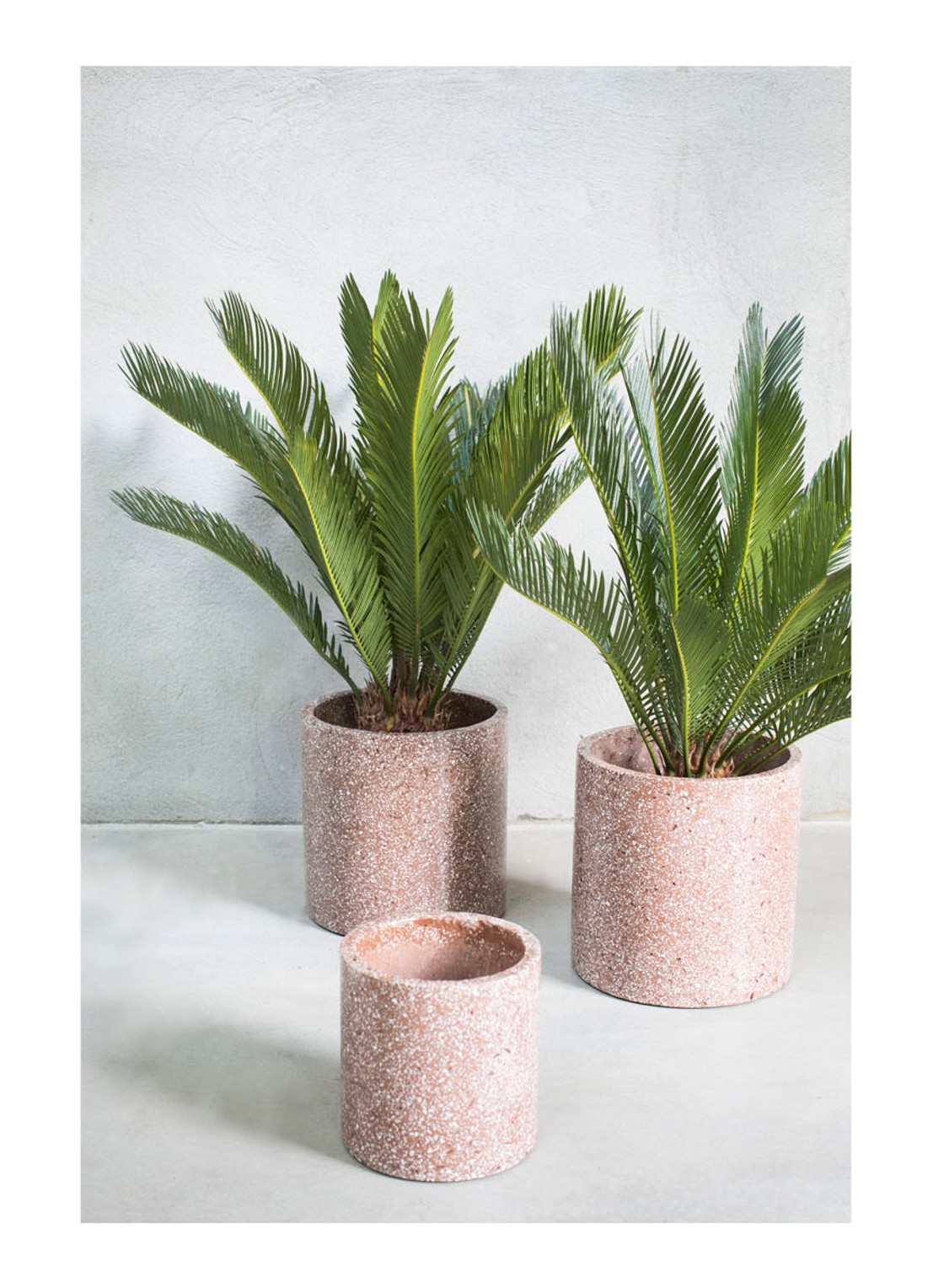 Serax Terazzo bloempot voor binnen Ø25 cm - voorkant 2 bruin