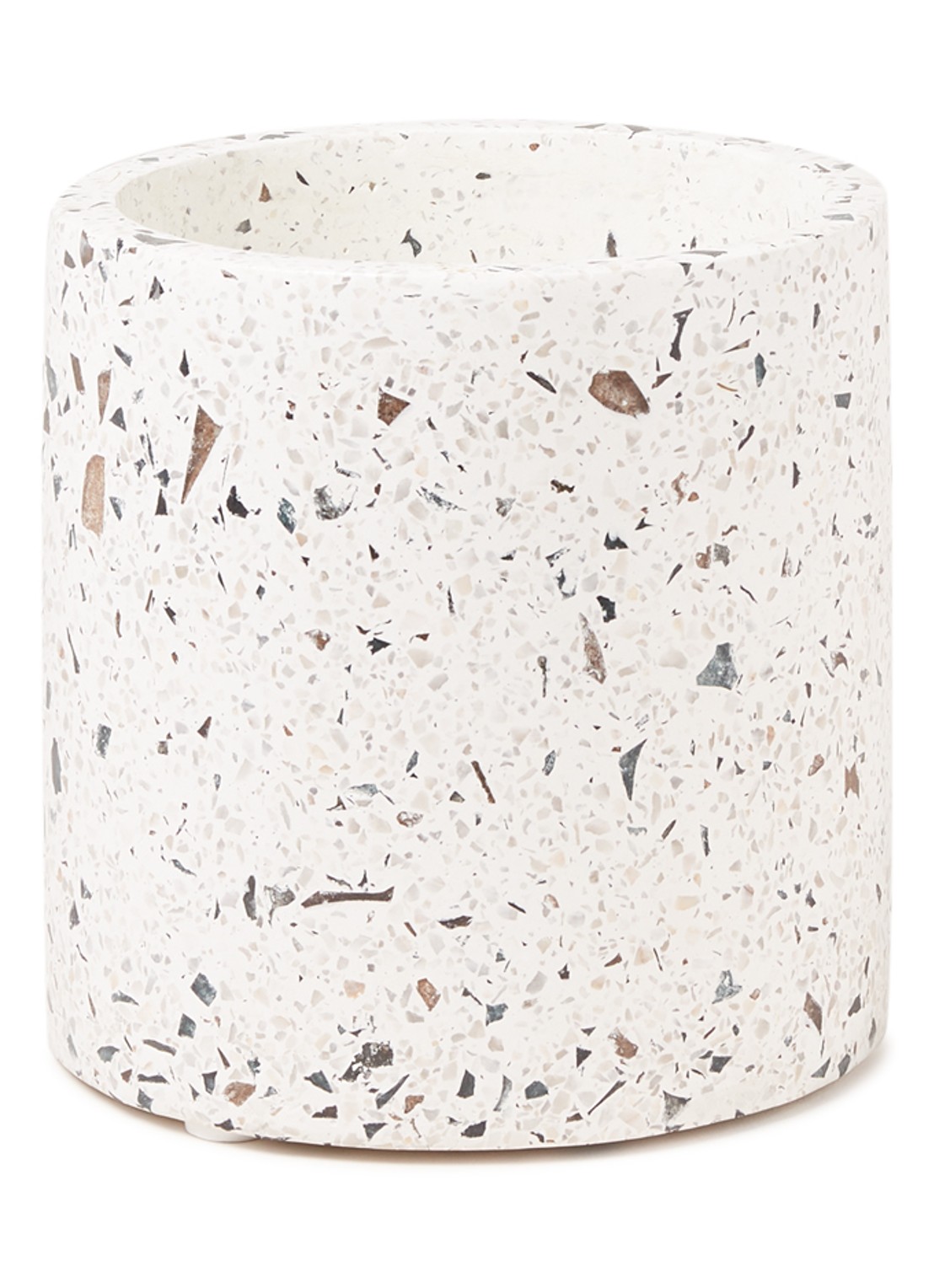 Serax Terrazzo bloempot van aardewerk voor binnen Ø18 cm - voorkant wit