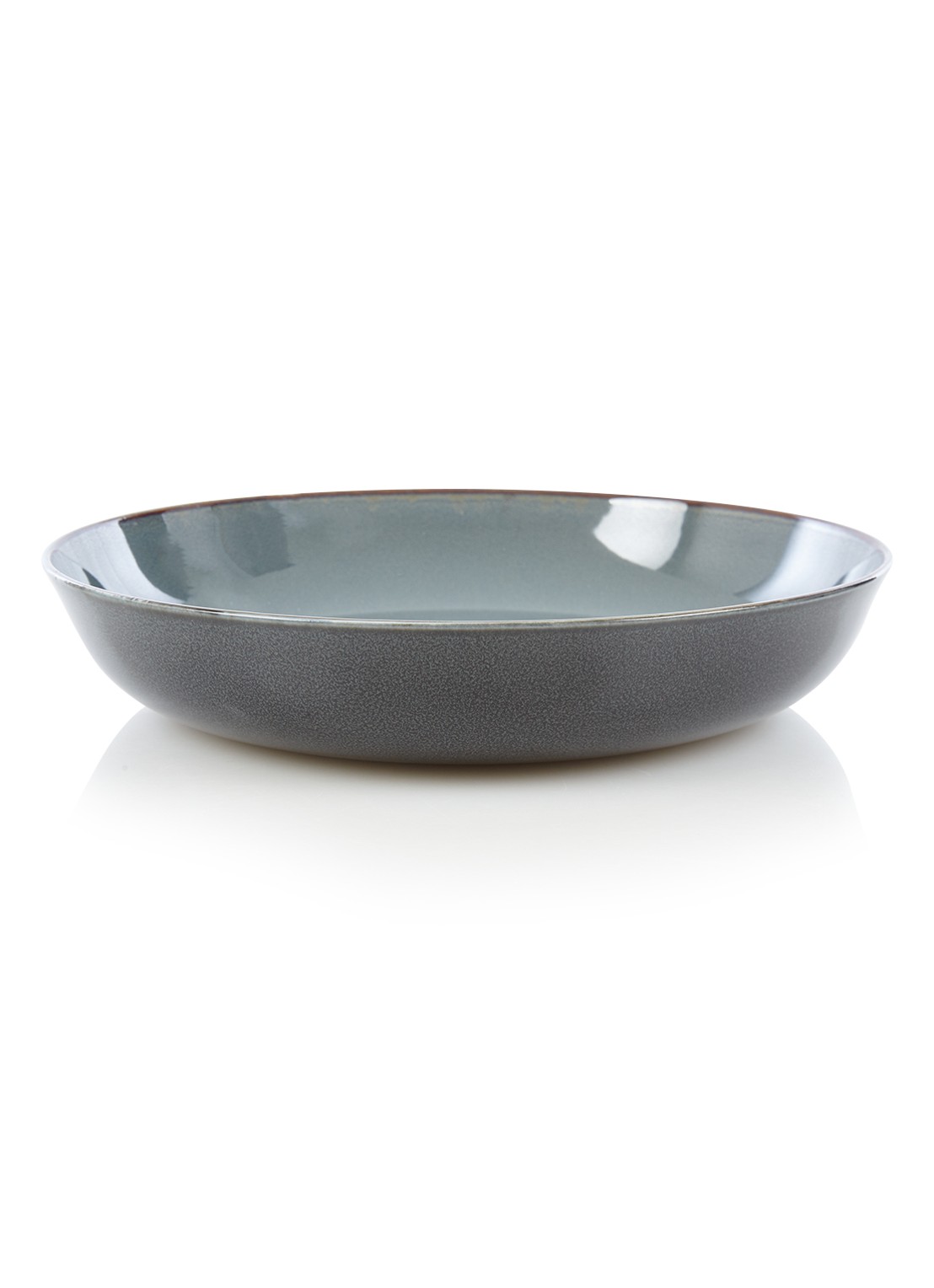 Serax Terres de Rêves schaal 21 cm - voorkant blauwgrijs