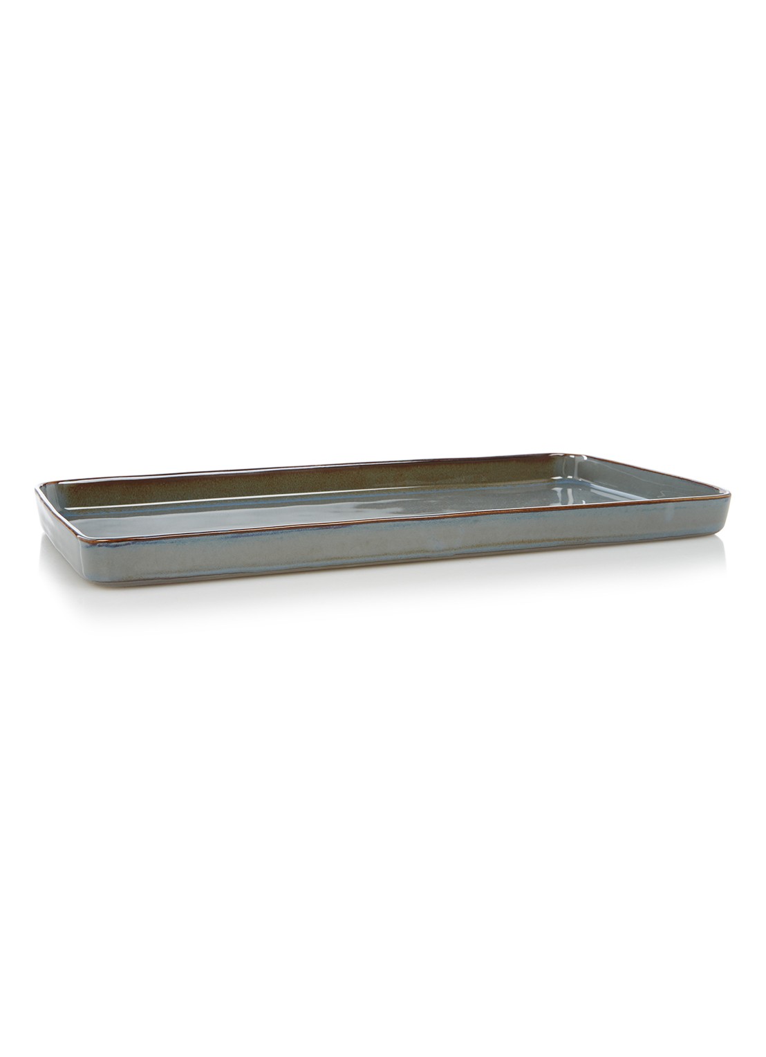 Serax Terres De Rêves schaal 37 cm - voorkant legergroen