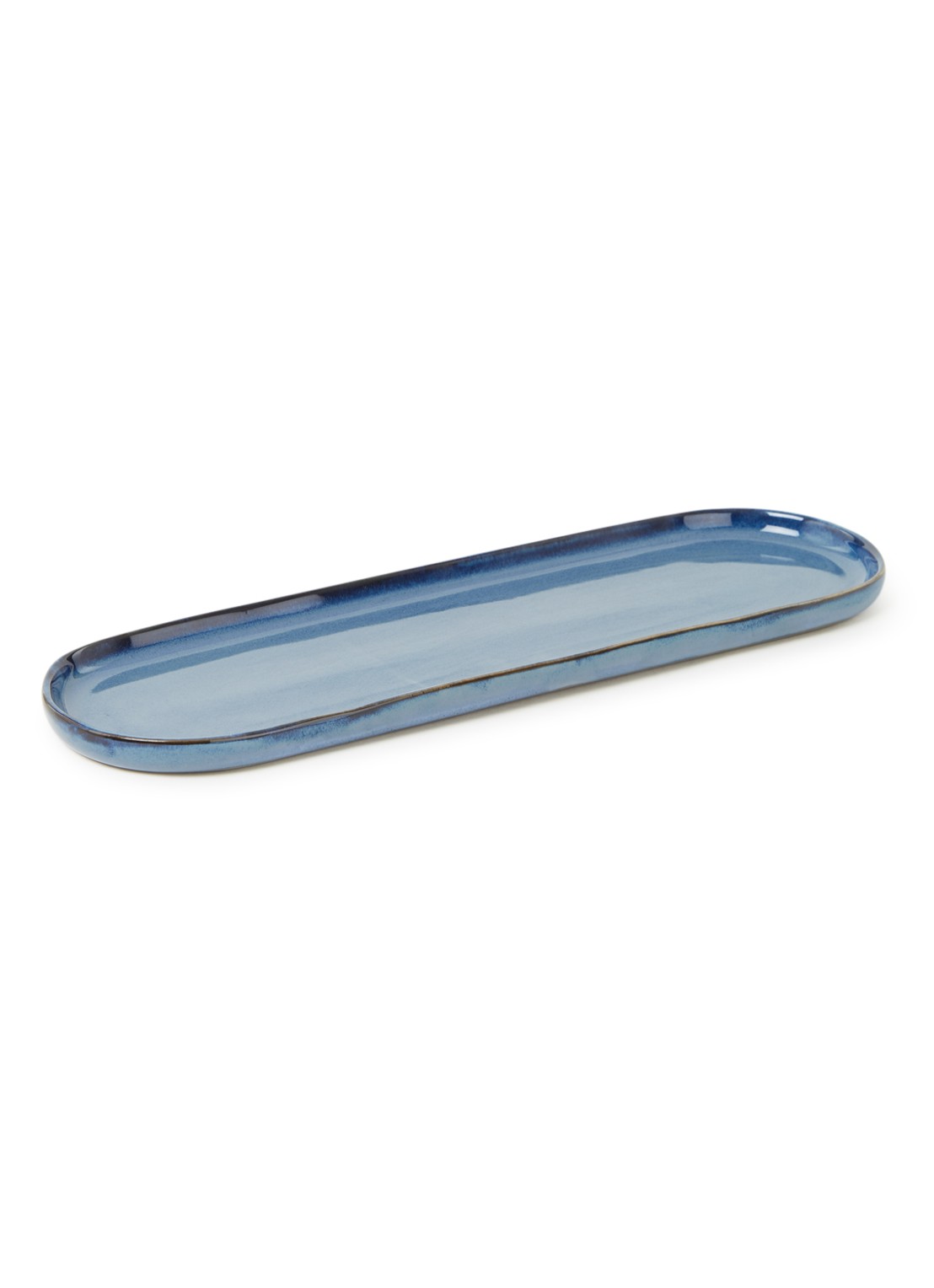Serax Terres de Rêves serveerschaal 28 cm  - voorkant 2 blauwgrijs
