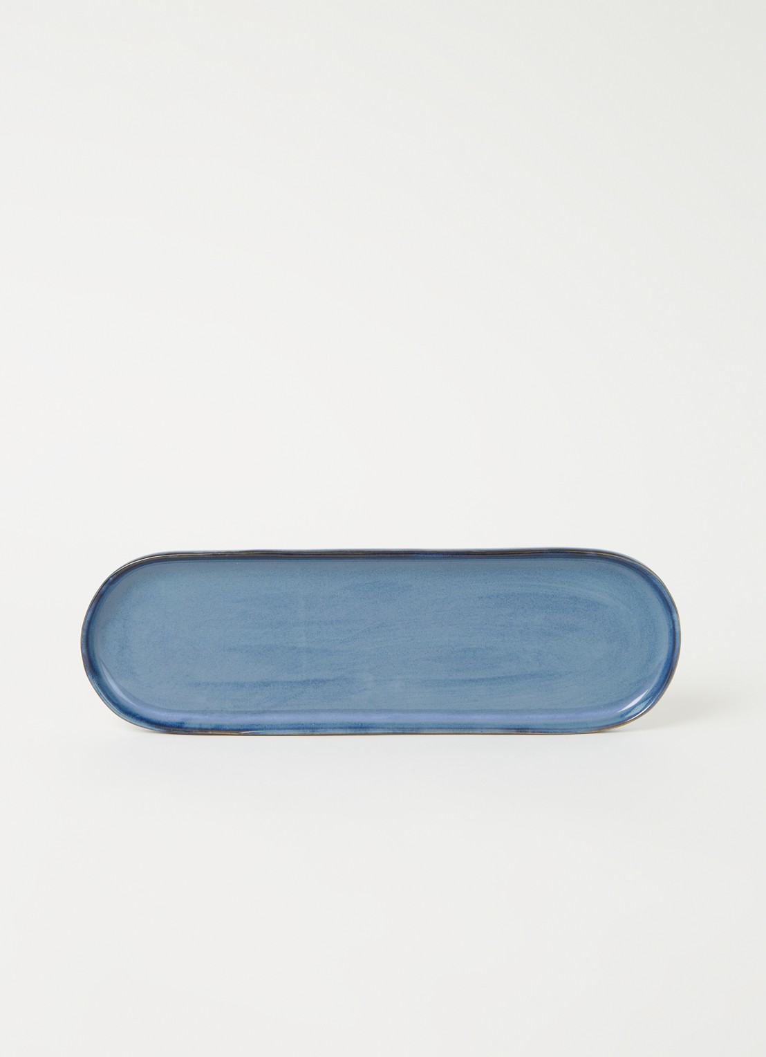 Serax Terres de Rêves serveerschaal 28 cm  - voorkant 3 blauwgrijs