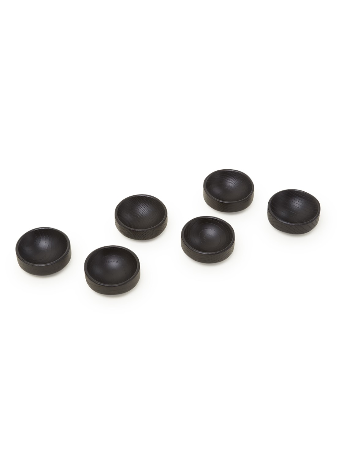 Serax Theetip 6 cm set van 6 - voorkant 2 zwart