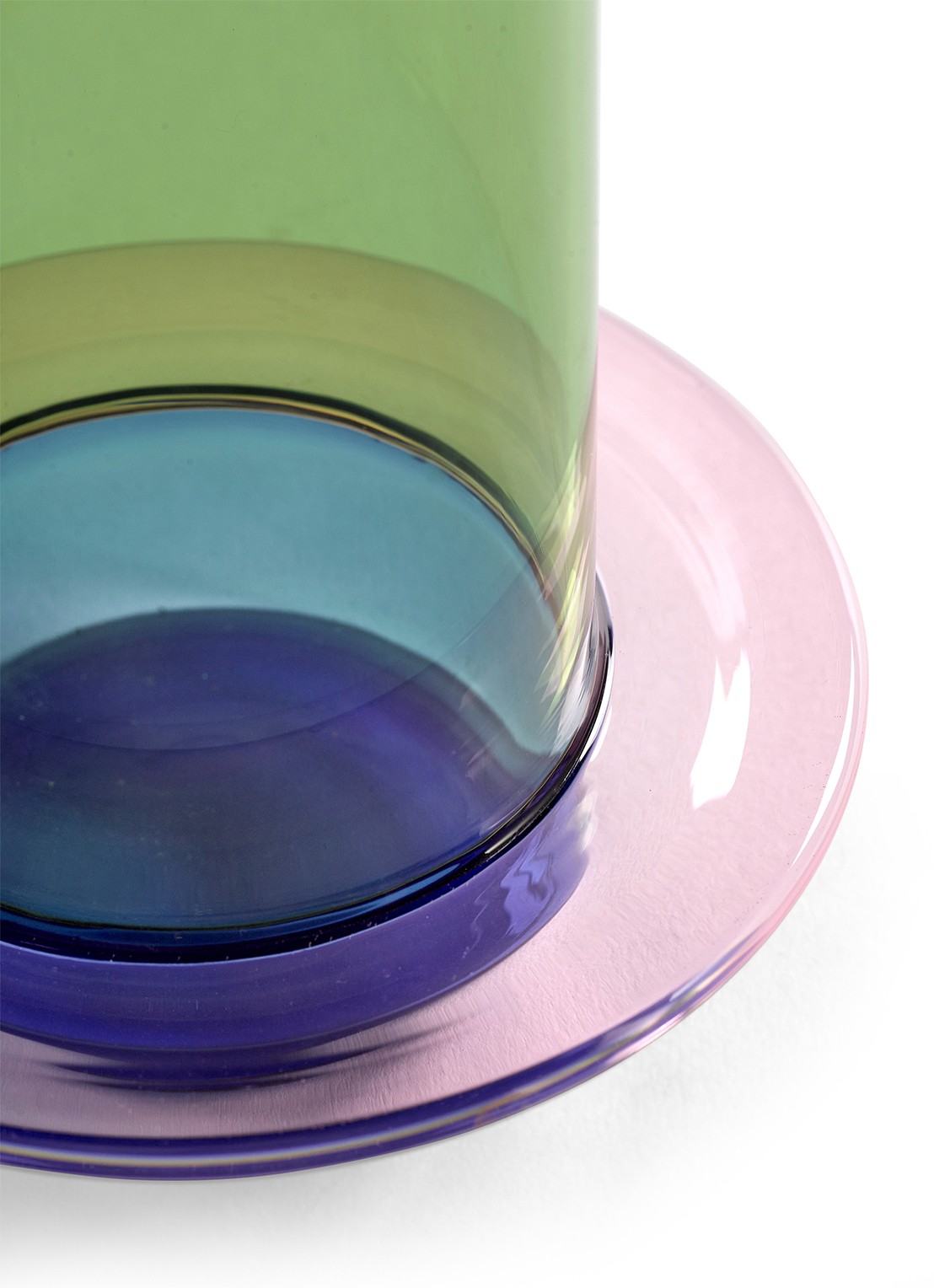 Serax Vaas van borosilicaatglas L 32.5 cm - detail multicolor