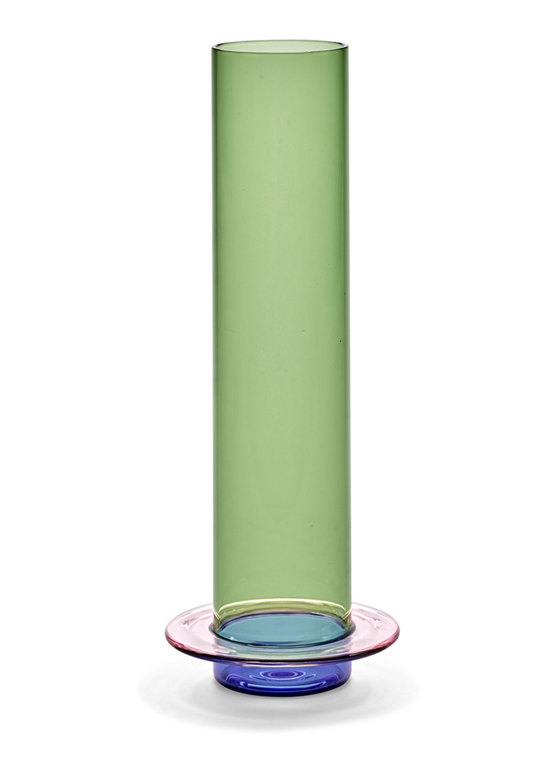 Serax Vaas van borosilicaatglas L 32.5 cm - voorkant 4 multicolor