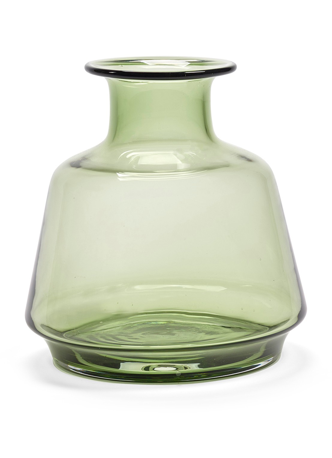 Serax Vaas van glas 02 L  - voorkant groen