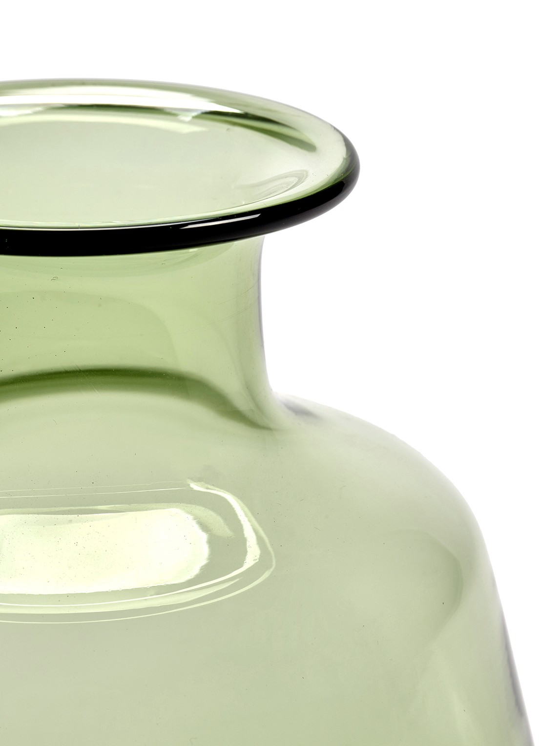 Serax Vaas van glas 02 L  - voorkant 2 groen