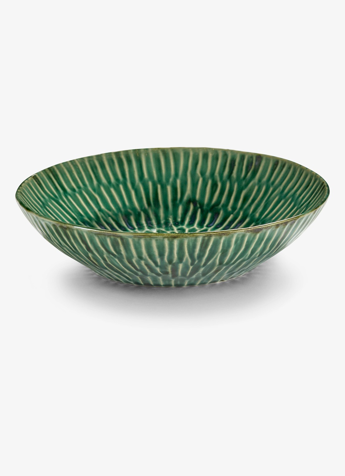 Serax Verde Lanza diep bord 22 cm - voorkant groen