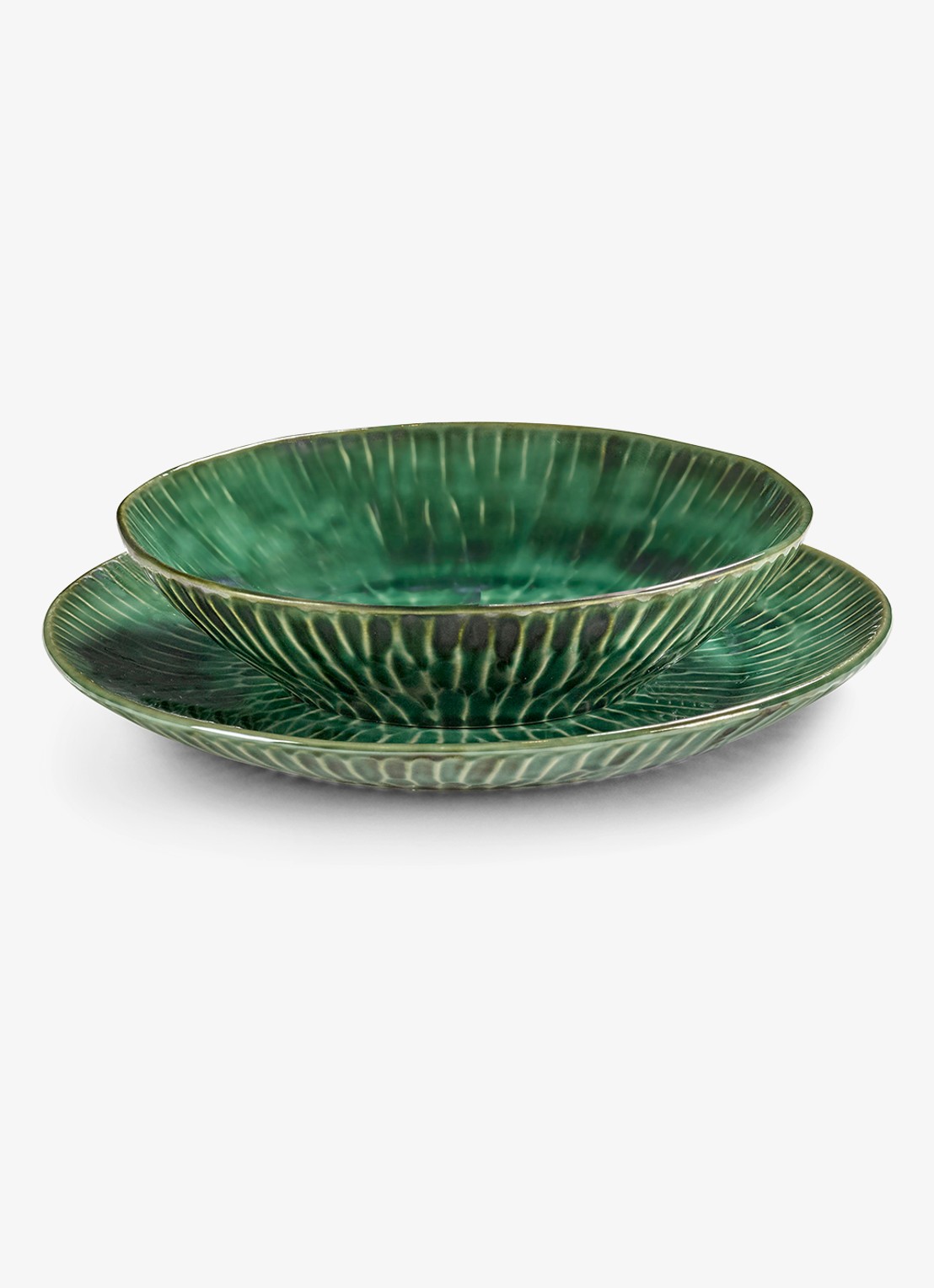 Serax Verde Lanza diep bord 26 cm - detail 4 lindegroen