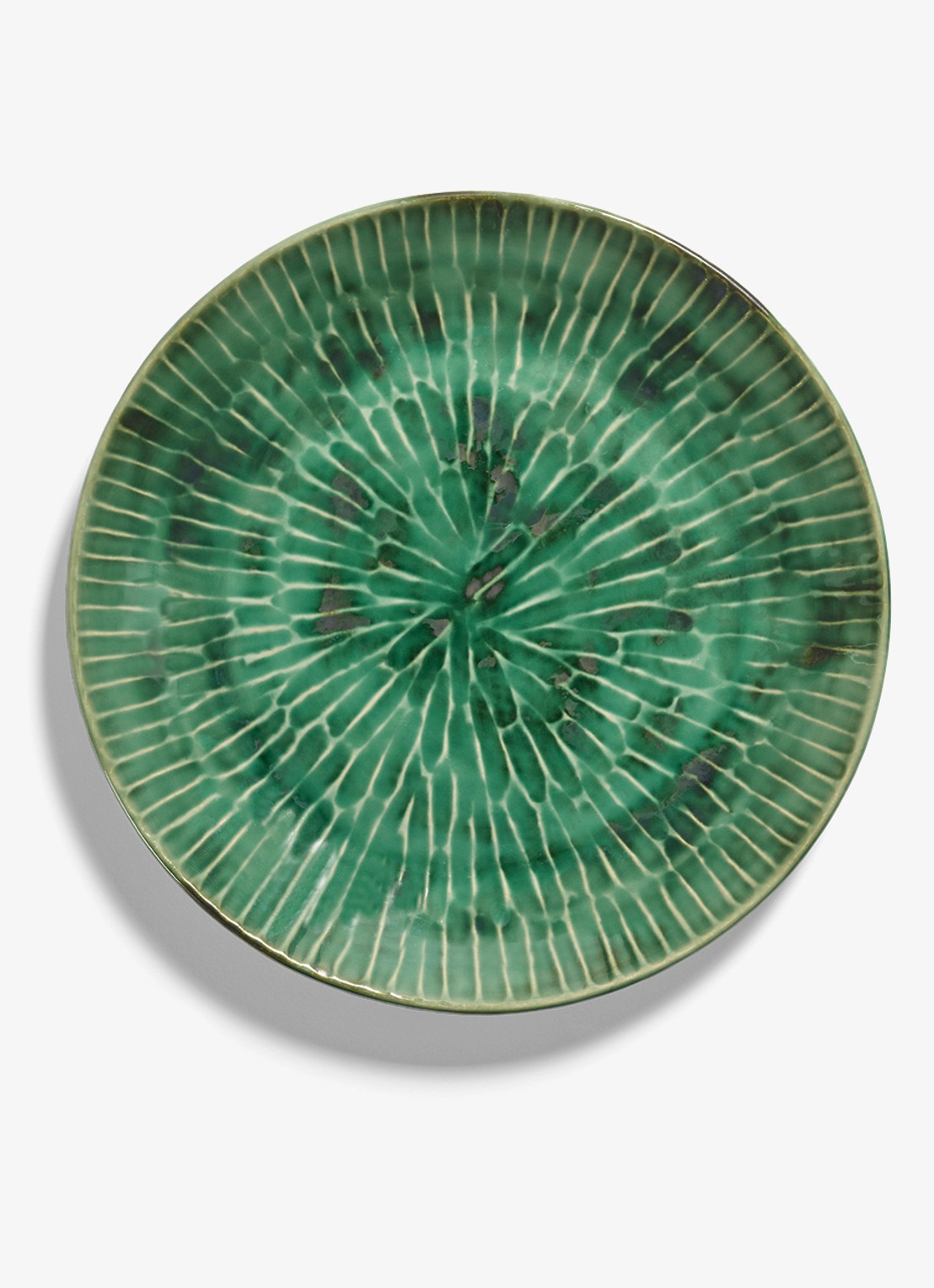 Serax Verde Lanza dinerbord 27 cm - detail groen