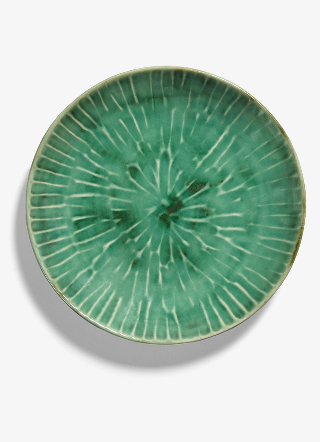 Serax Verde Lanza ontbijtbord 22 cm - voorkant 6 groen