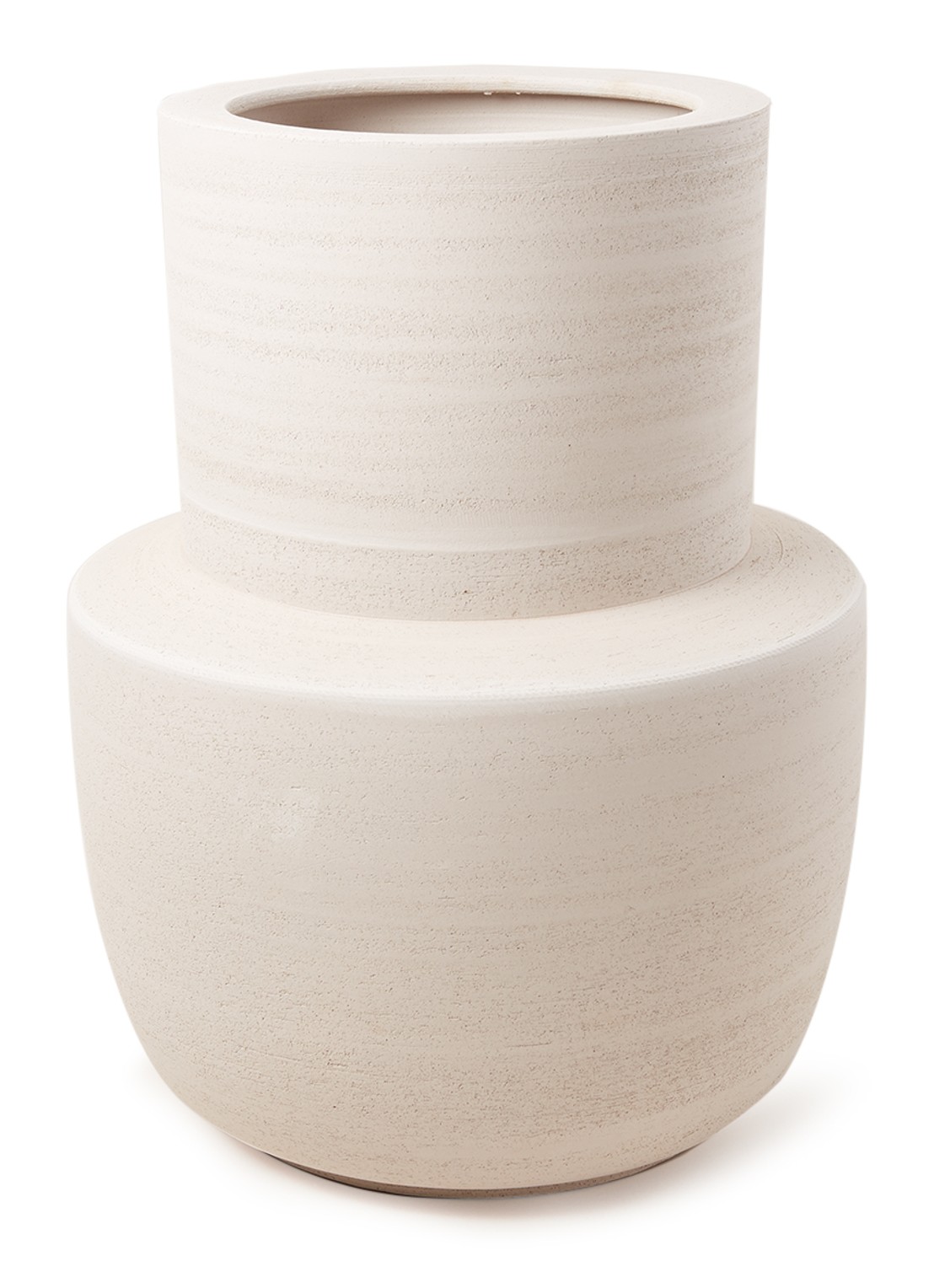 Serax Volumes vaas 47 cm - voorkant 2 beige