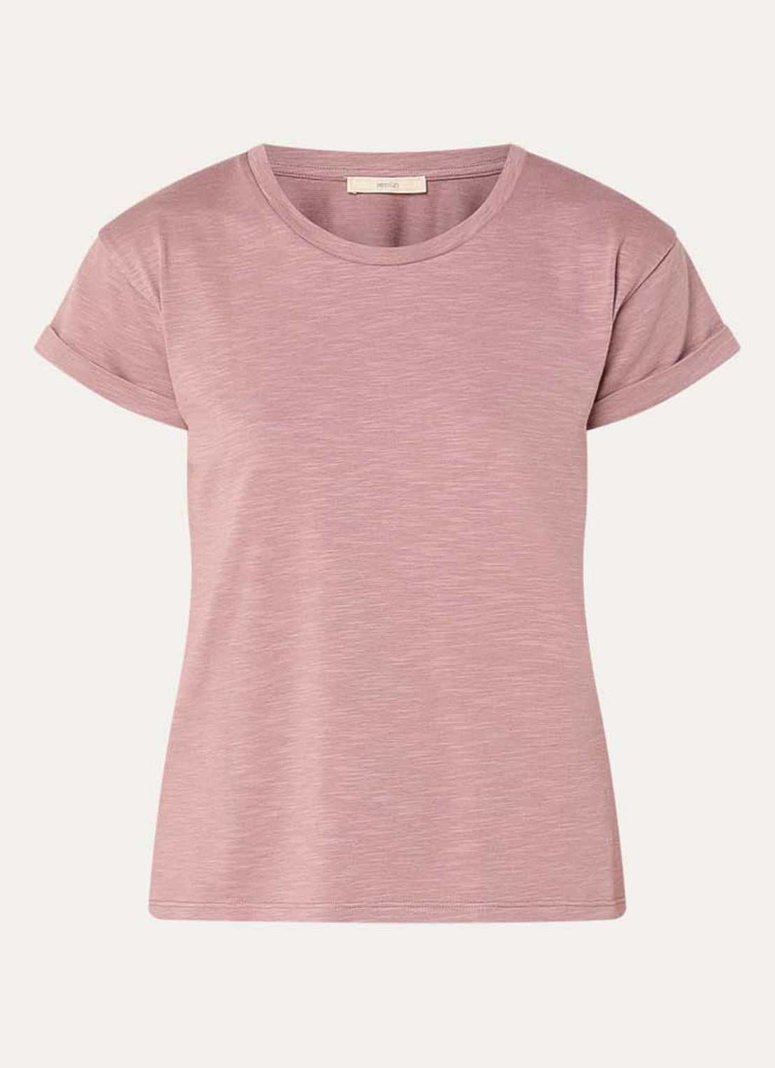 Sessùn Albano T-shirt met ronde hals - voorkant oudroze